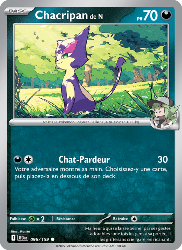 Chacripan de N 096 — Journey Together (French Pokémon TCG card)