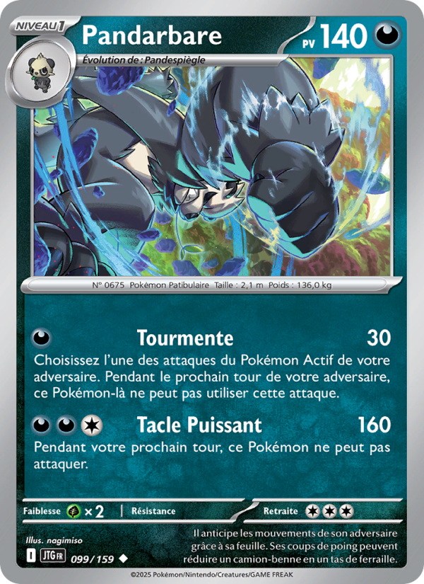 Pandarbare 099 — Journey Together (French Pokémon TCG card)