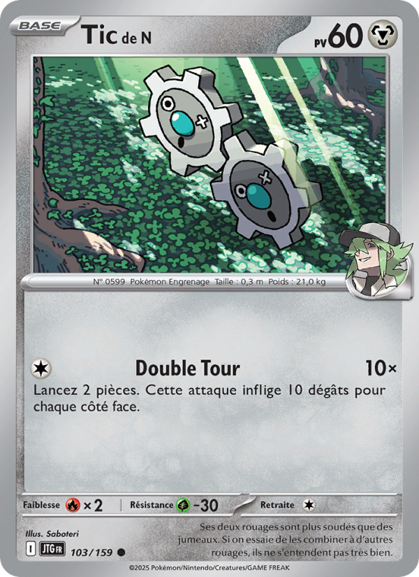 Tic de N 103 — Journey Together (French Pokémon TCG card)