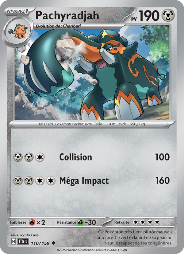 Pachyradjah 110 — Journey Together (French Pokémon TCG card)