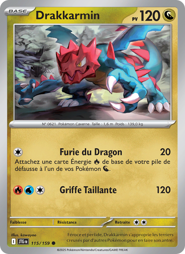 Drakkarmin 115 — Journey Together (French Pokémon TCG card)