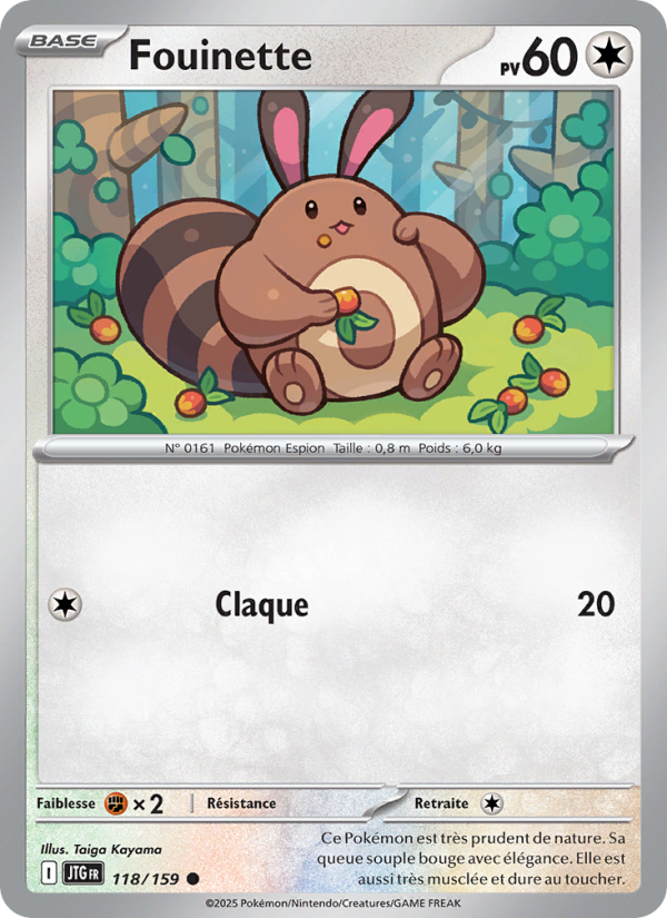 Fouinette 118 — Journey Together (French Pokémon TCG card)