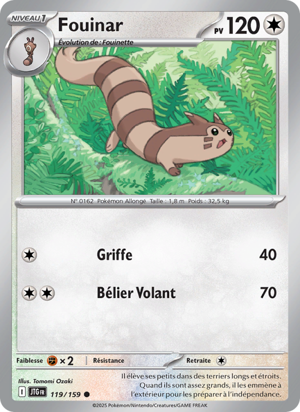 Fouinar 119 — Journey Together (French Pokémon TCG card)