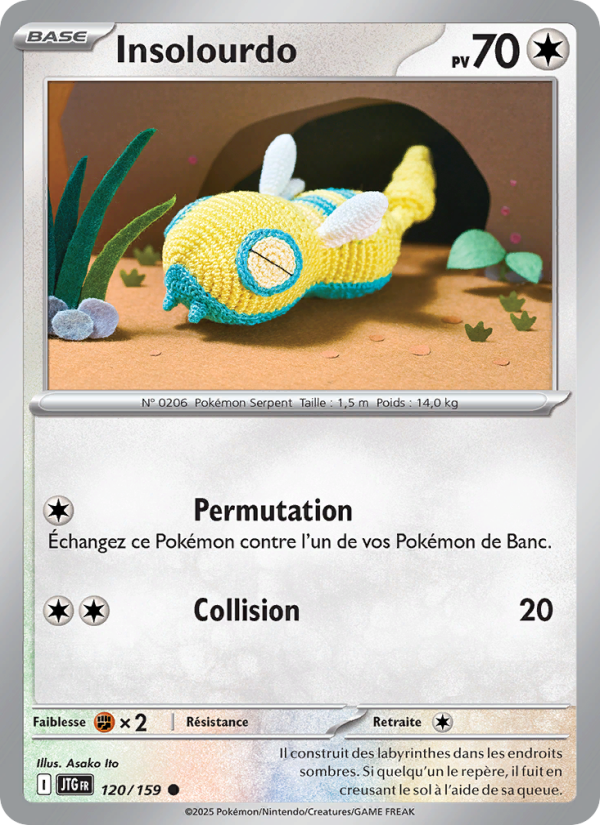Insolourdo 120 — Journey Together (French Pokémon TCG card)