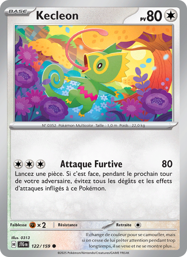 Kecleon 122 — Journey Together (French Pokémon TCG card)