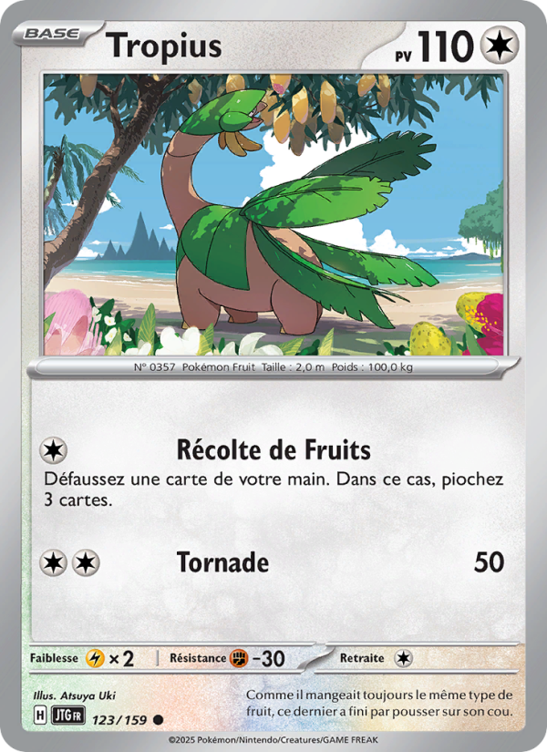 Tropius 123 — Journey Together (French Pokémon TCG card)