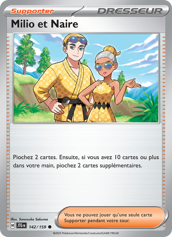 Milio et Naire 142 — Journey Together (French Pokémon TCG card)