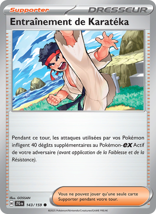 Entraînement de Karatéka 143 — Journey Together (French Pokémon TCG card)