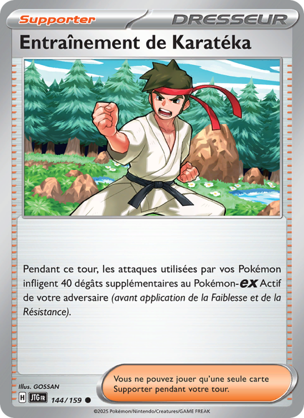 Entraînement de Karatéka 144 — Journey Together (French Pokémon TCG card)