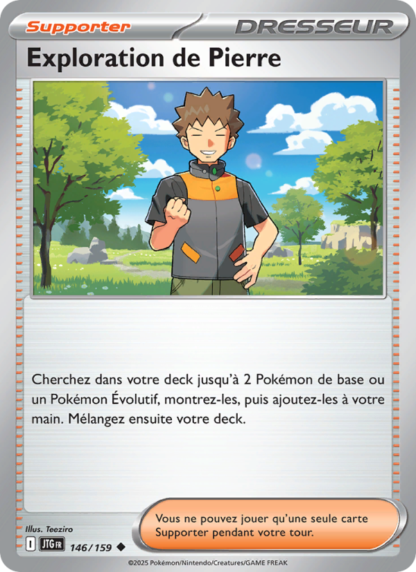 Exploration de Pierre 146 — Journey Together (French Pokémon TCG card)
