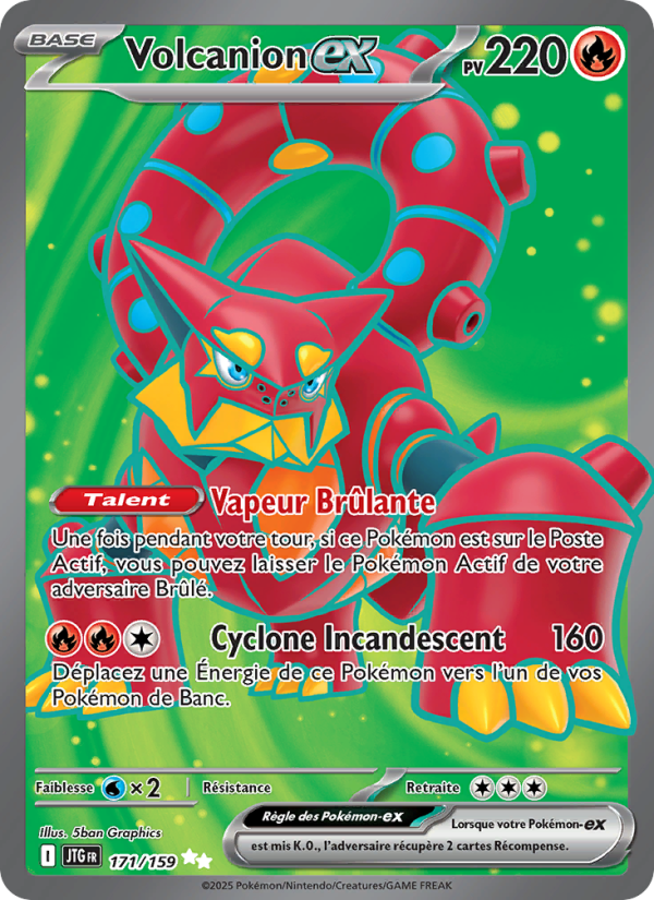 Volcanion-ex 171 — Journey Together (French Pokémon TCG card)