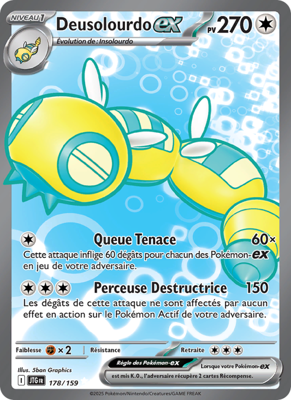 Deusolourdo-ex 178 — Journey Together (French Pokémon TCG card)