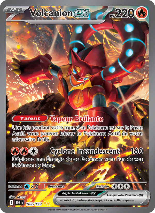 Volcanion-ex 182 — Journey Together (French Pokémon TCG card)