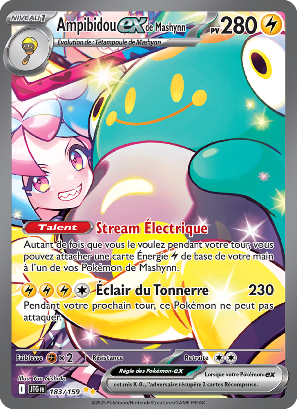 Ampibidou-ex de Mashynn 183 — Journey Together (French Pokémon TCG card)