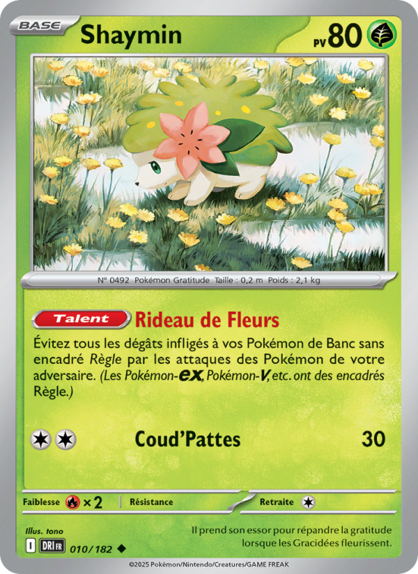 Shaymin 010 — Destined Rivals (French Pokémon TCG card)
