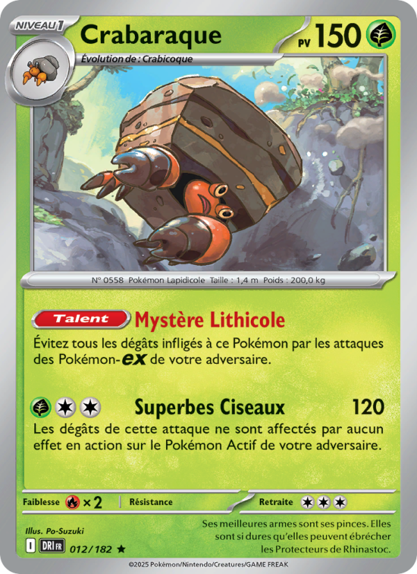 Crabaraque 012 — Destined Rivals (French Pokémon TCG card)