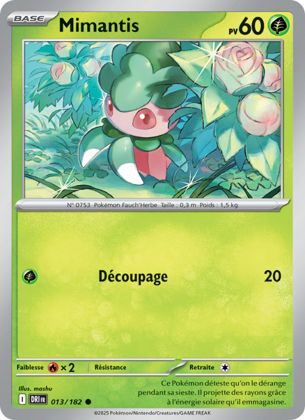Mimantis 013 — Destined Rivals (French Pokémon TCG card)