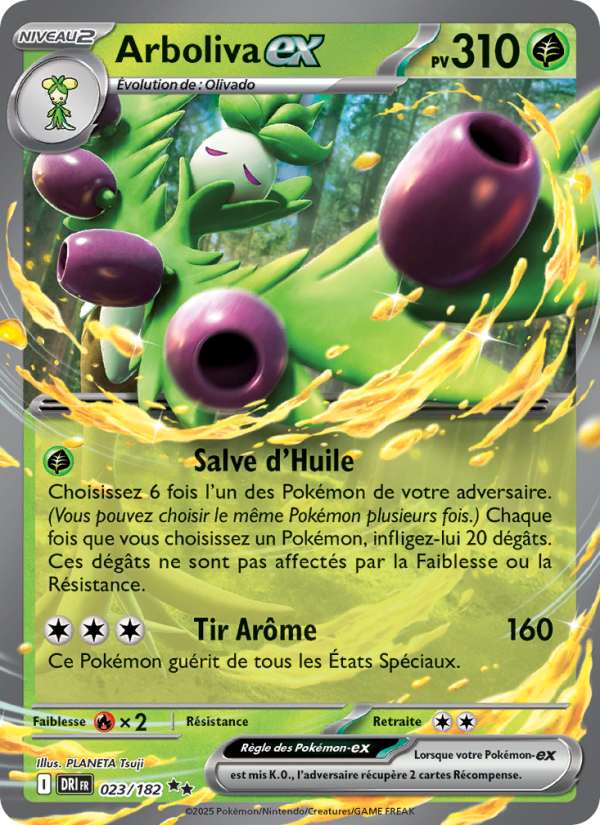 Arboliva-ex 023 — Destined Rivals (French Pokémon TCG card)