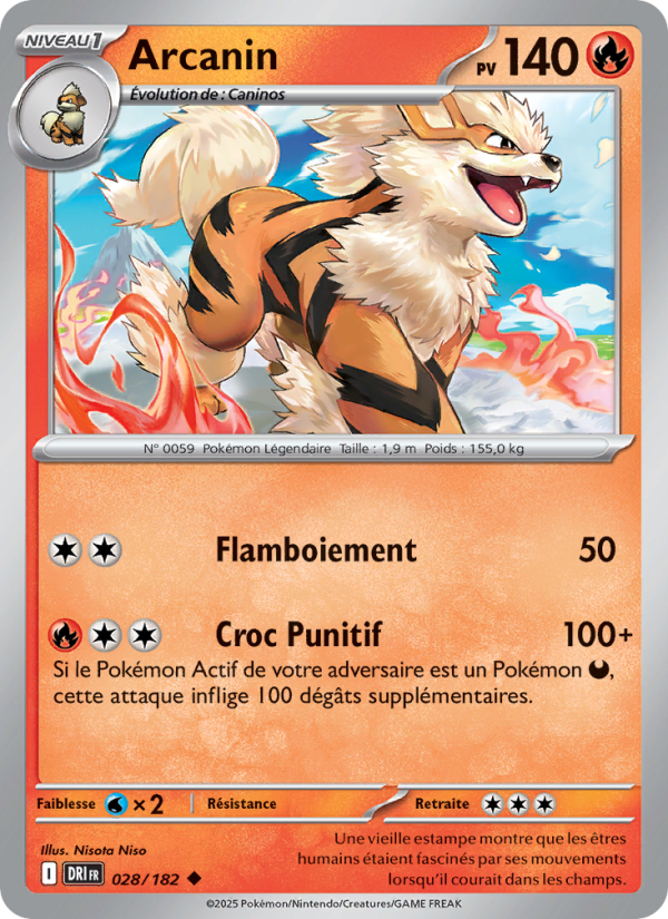 Arcanin 028 — Destined Rivals (French Pokémon TCG card)