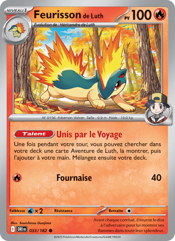 Feurisson de Luth 033 — Destined Rivals (French Pokémon TCG card)