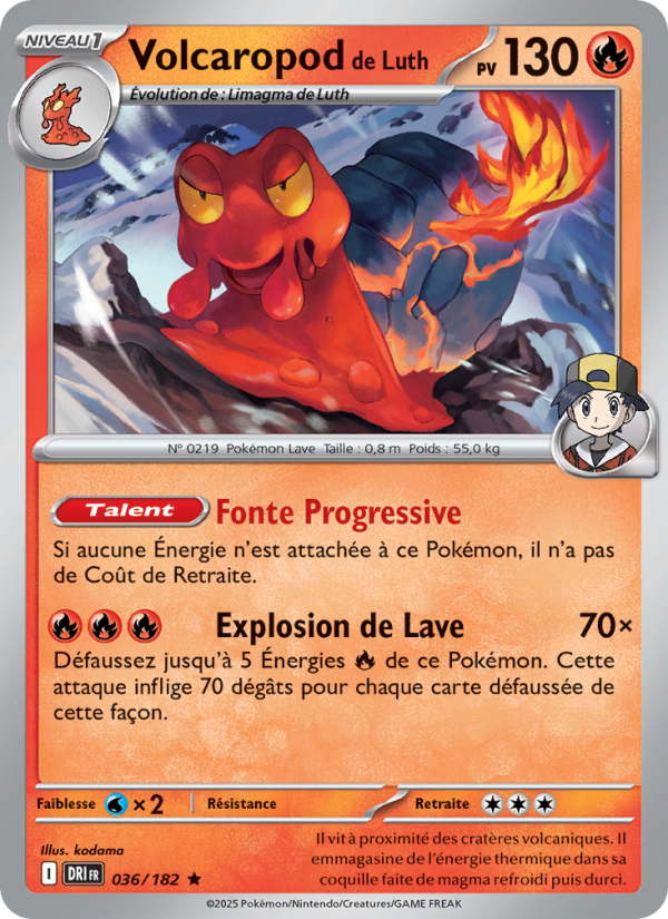 Volcaropod de Luth 036 — Destined Rivals (French Pokémon TCG card)