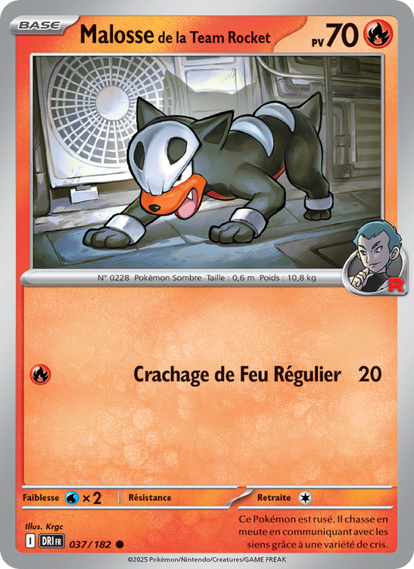 Malosse de la Team Rocket 037 — Destined Rivals (French Pokémon TCG card)