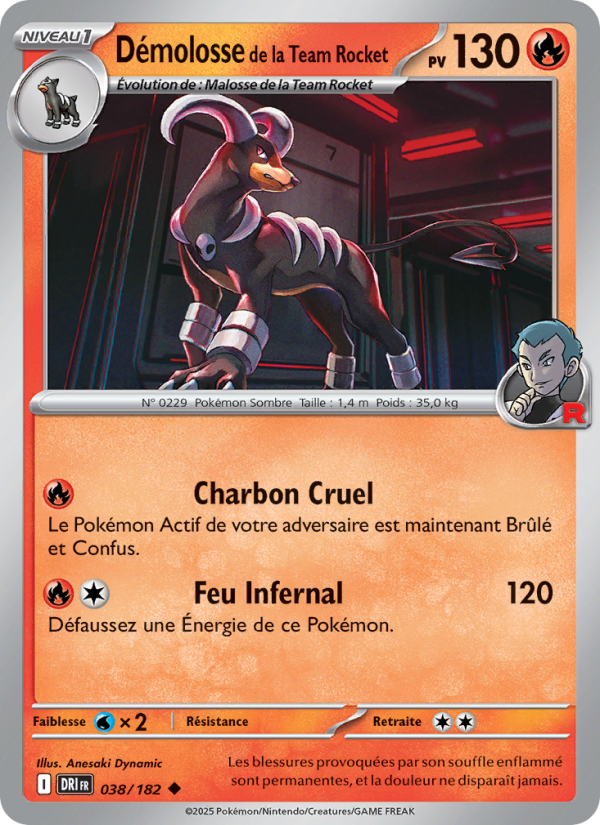 Démolosse de la Team Rocket 038 — Destined Rivals (French Pokémon TCG card)