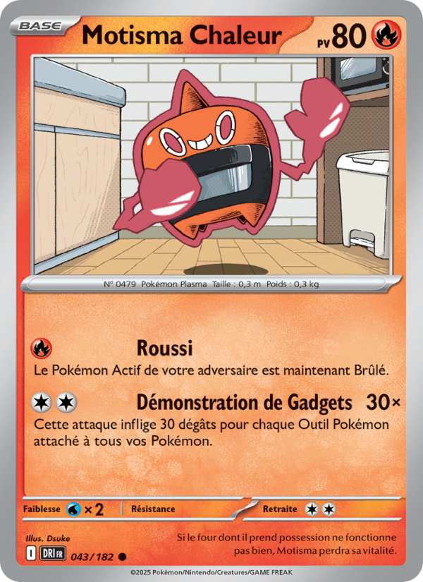 Motisma Chaleur 043 — Destined Rivals (French Pokémon TCG card)