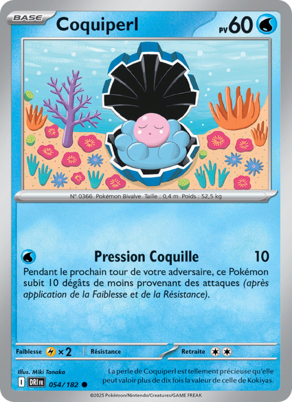 Coquiperl 054 — Destined Rivals (French Pokémon TCG card)