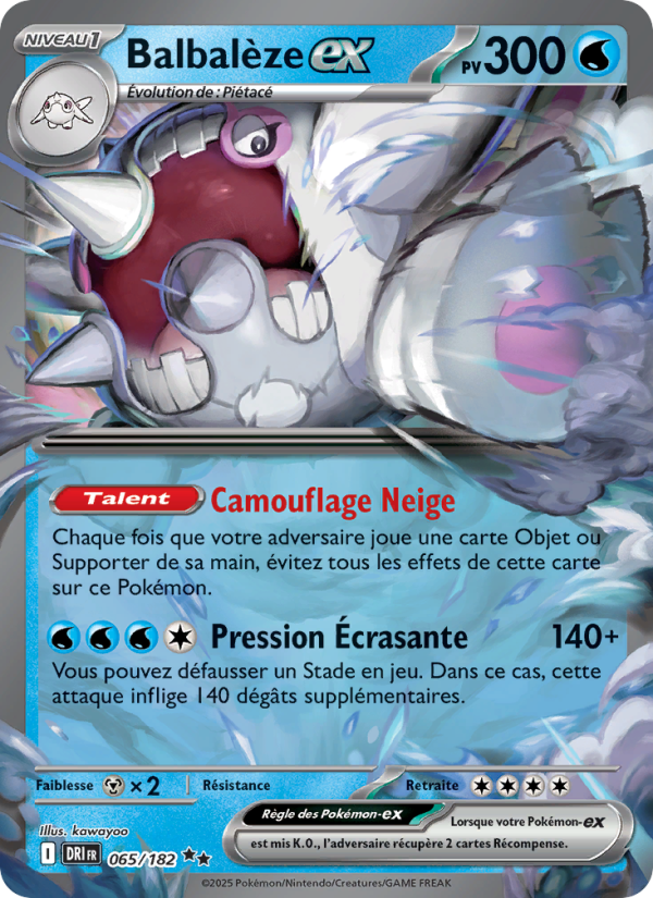 Balbalèze-ex 065 — Destined Rivals (French Pokémon TCG card)