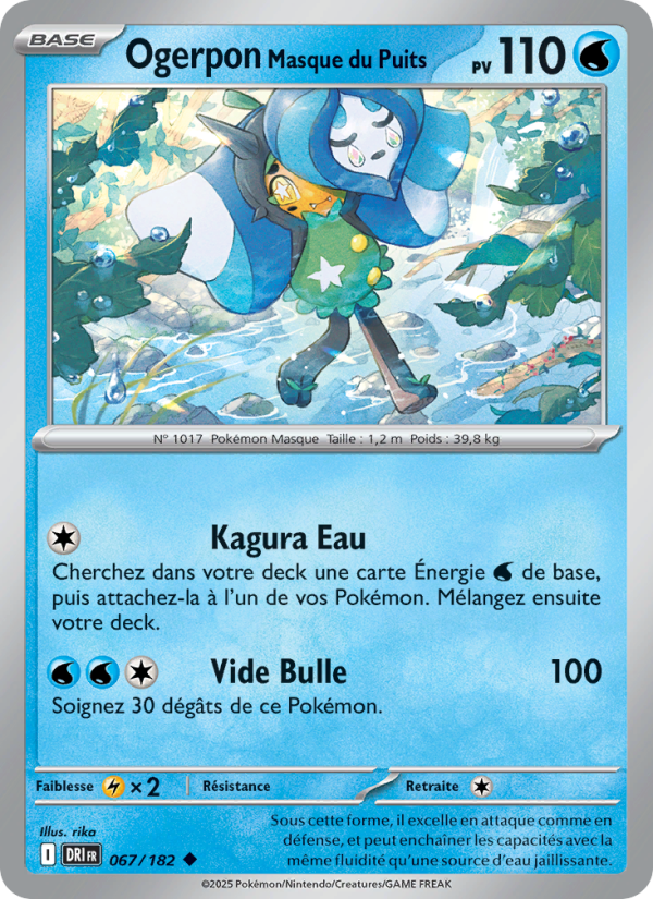 Ogerpon Masque du Puits 067 — Destined Rivals (French Pokémon TCG card)