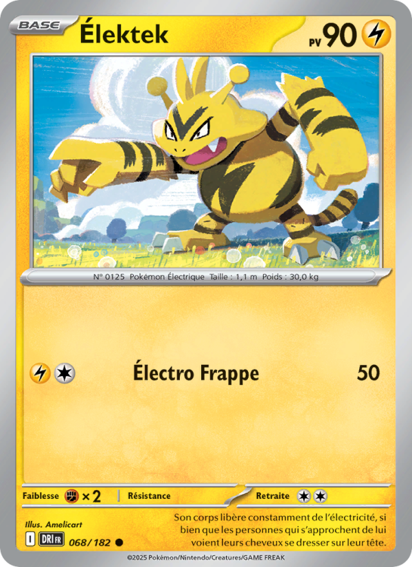 Élektek 068 — Destined Rivals (French Pokémon TCG card)
