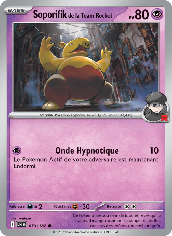 Soporifik de la Team Rocket 079 — Destined Rivals (French Pokémon TCG card)
