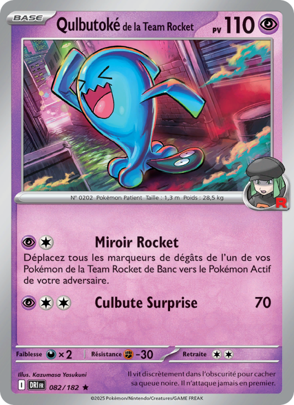 Qulbutoké de la Team Rocket 082 — Destined Rivals (French Pokémon TCG card)