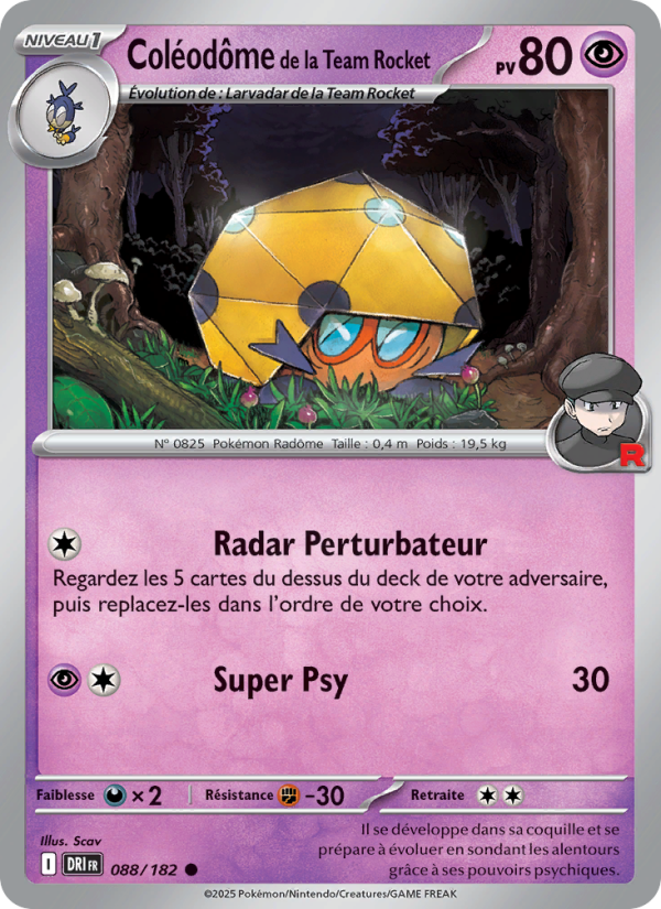 Coléodôme de la Team Rocket 088 — Destined Rivals (French Pokémon TCG card)