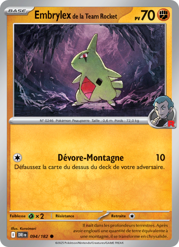 Embrylex de la Team Rocket 094 — Destined Rivals (French Pokémon TCG card)