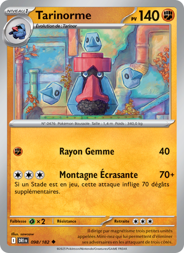Tarinorme 098 — Destined Rivals (French Pokémon TCG card)