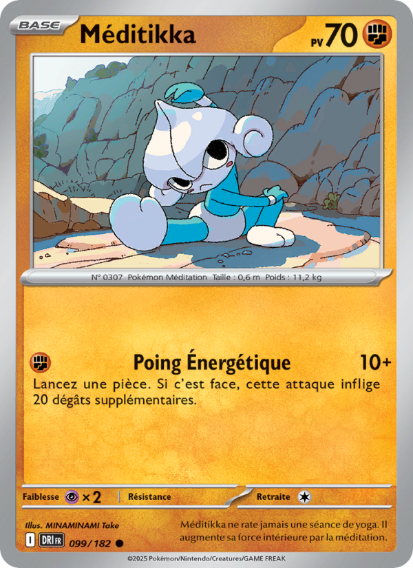 Méditikka 099 — Destined Rivals (French Pokémon TCG card)