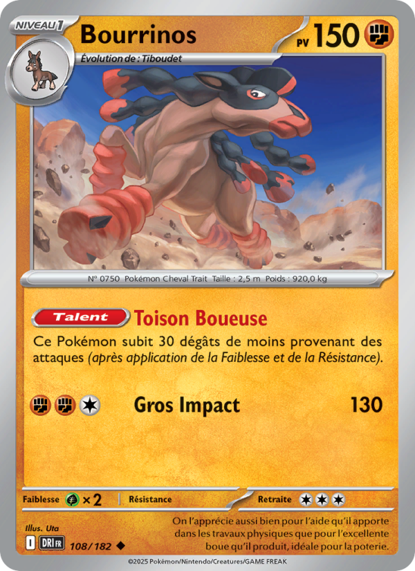 Bourrinos 108 — Destined Rivals (French Pokémon TCG card)