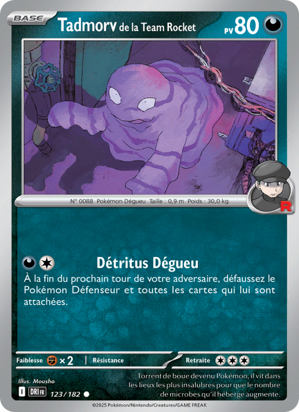 Tadmorv de la Team Rocket 123 — Destined Rivals (French Pokémon TCG card)