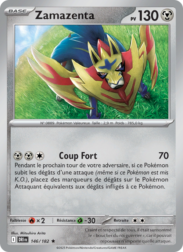 Zamazenta 146 — Destined Rivals (French Pokémon TCG card)