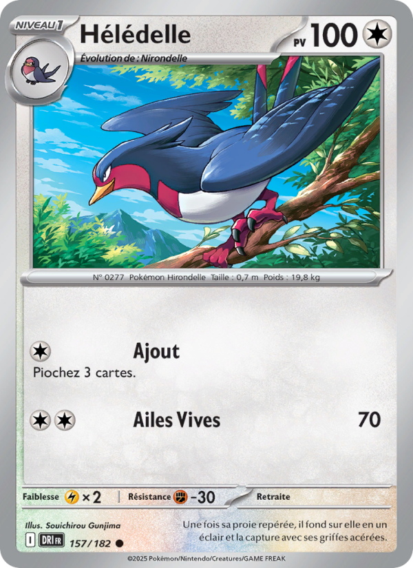 Hélédelle 157 — Destined Rivals (French Pokémon TCG card)