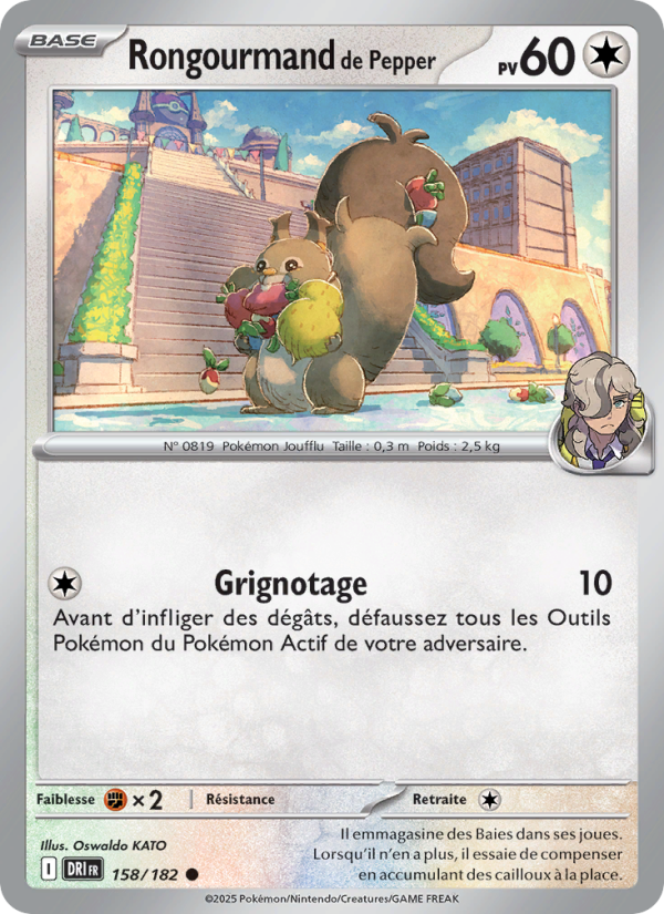 Rongourmand de Pepper 158 — Destined Rivals (French Pokémon TCG card)