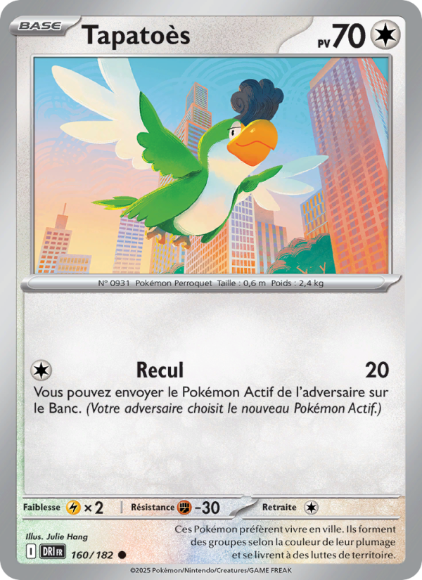Tapatoès 160 — Destined Rivals (French Pokémon TCG card)