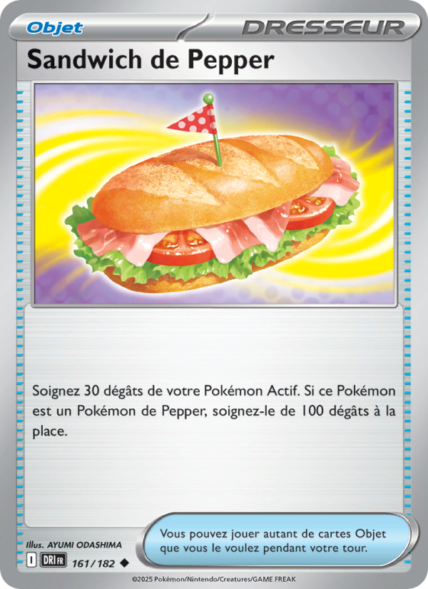 Sandwich de Pepper 161 — Destined Rivals (French Pokémon TCG card)