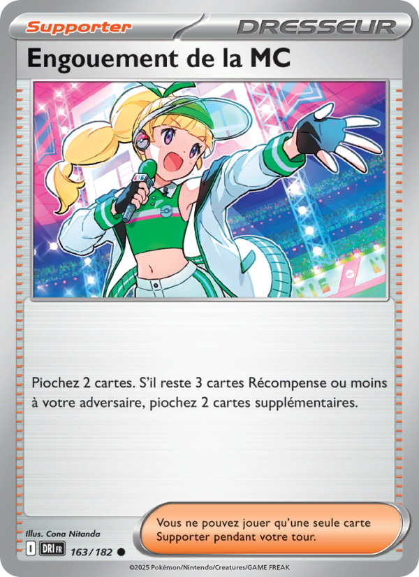 Engouement de la MC 163 — Destined Rivals (French Pokémon TCG card)