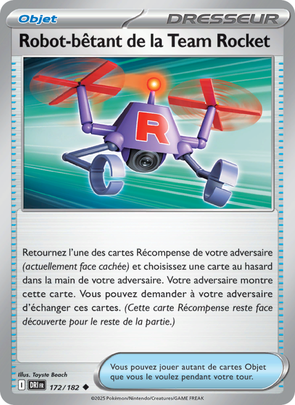 Robot-bêtant de la Team Rocket 172 — Destined Rivals (French Pokémon TCG card)