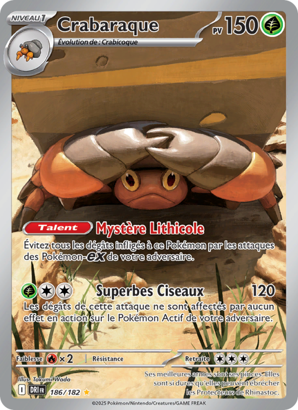 Crabaraque 186 — Destined Rivals (French Pokémon TCG card)