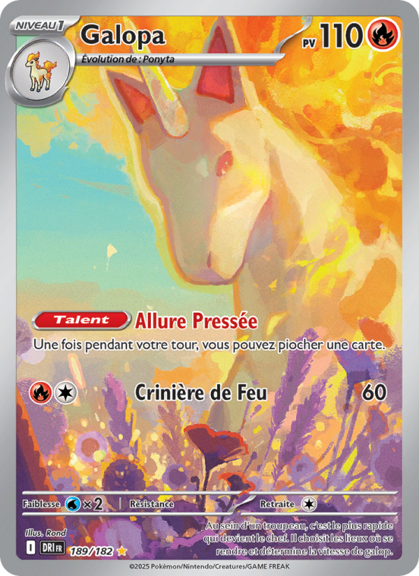 Galopa 189 — Destined Rivals (French Pokémon TCG card)