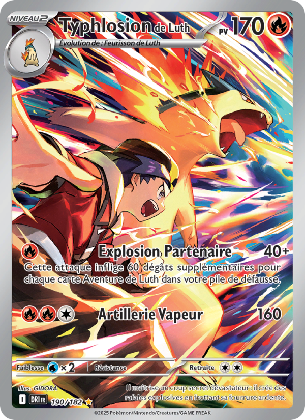 Typhlosion de Luth 190 — Destined Rivals (French Pokémon TCG card)